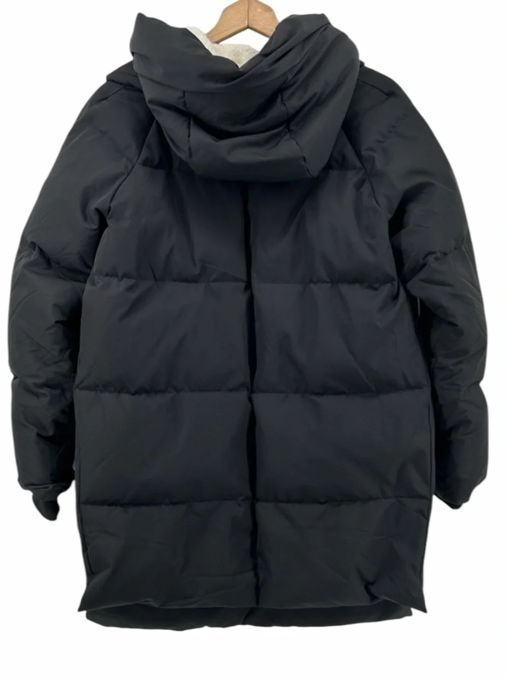 Orolay Hooded Down Jacket With Pockets Sherpa Lined Side Zip Size L